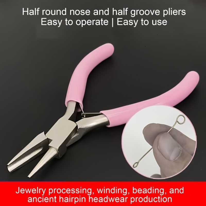 Jewelry Making Loop Pliers - 5-дюймовые профессиональные круглые вогнутые плоскогубцы, используемые