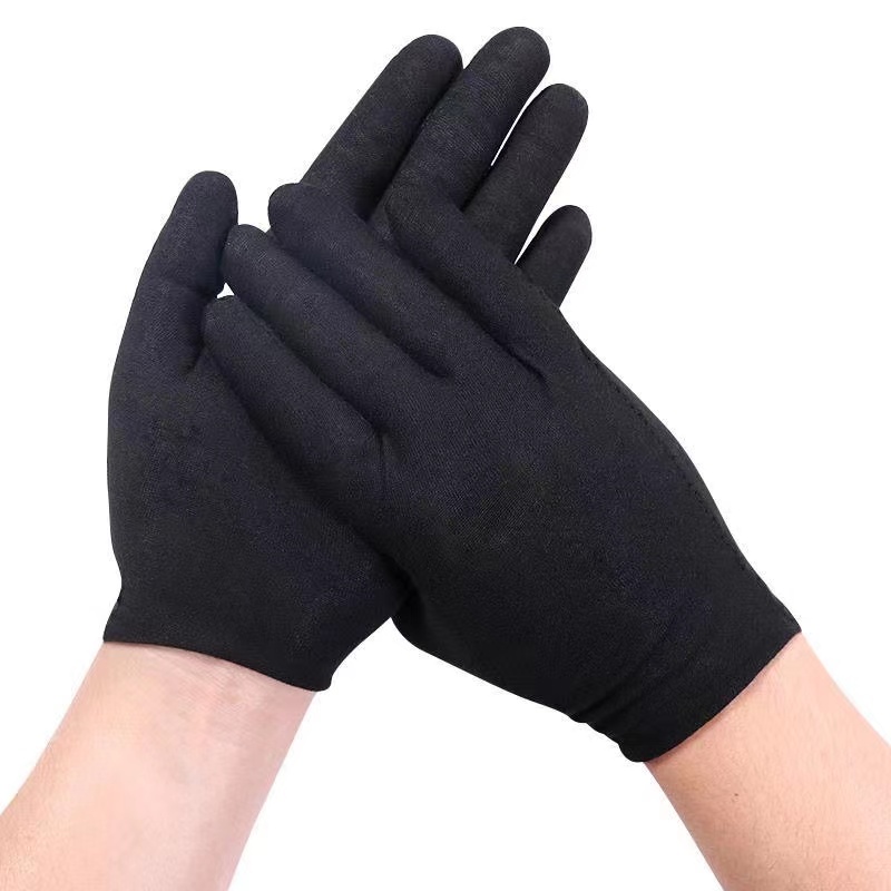 Jewelry Making Gloves - Черные хлопковые перчатки, моющиеся, увлажняющие, для