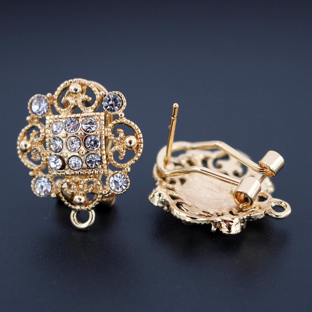 Jewelry Making Dubai - 10 пар индийских серег-пусет с креплением-кольцом