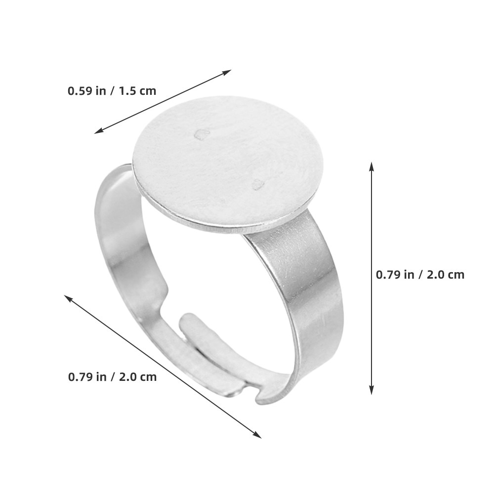 40 шт. основ для колец из нерж – обзор и цена Jewelry Making Ring Tool