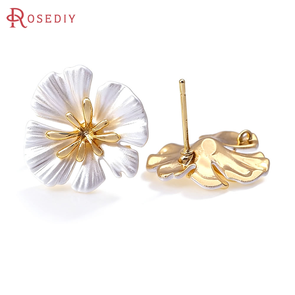 Серьги-гвоздики из латуни под  – обзор и цена Jewelry Making Gold