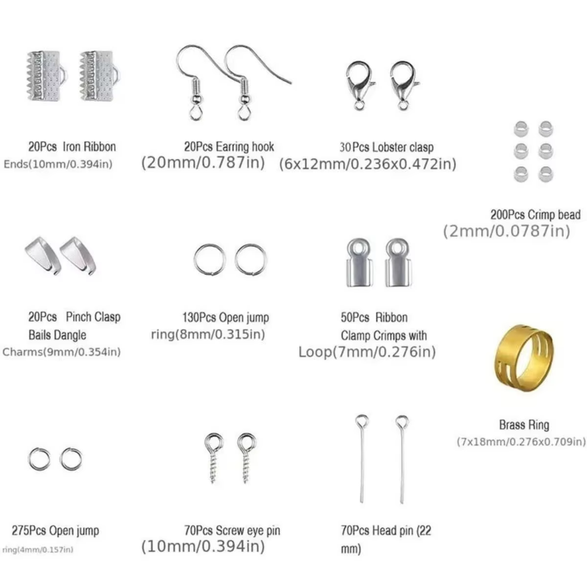 900 шт., комплект фурнитуры дл – обзор и цена Jewelry Making Ring Tool